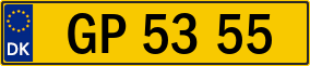 Trailer License Plate